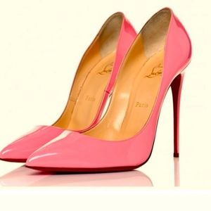 Barbie shoes! CHRISTIAN Louboutin so Kate 120 MM pink EU 38.5 100% authentic.